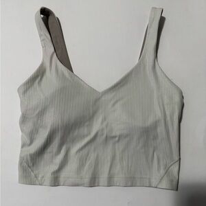 Lululemon Bone Radiate Shine Ribbed Align Tank Top